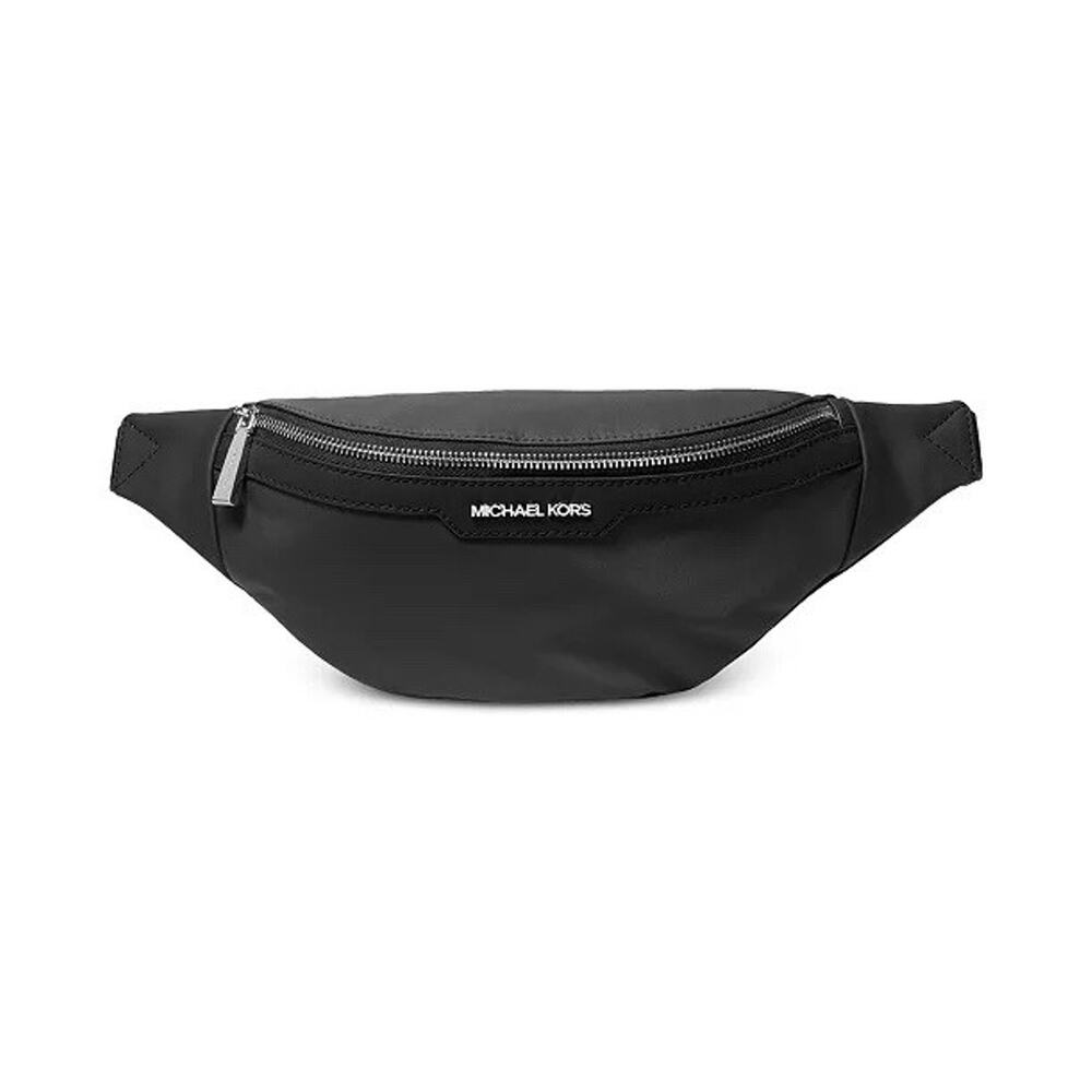 Michael Kors Small Black Belt Bag Fanny Pack Adjustable Strap Logo Accent Women